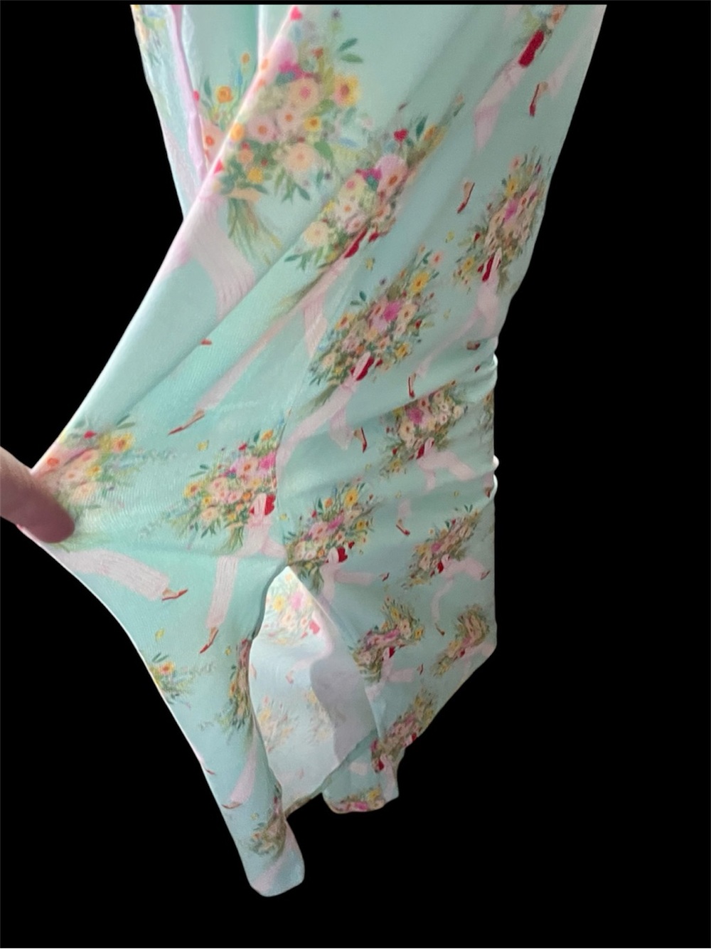 P.J. Salvage x Adrian Valencia Pajama Set NWT 🌸 Bright Mint 1X - Picture 9 of 15